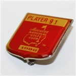 Gene Sarazen's 1986 Masters Tournament Contestant Badge #91