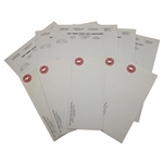 Ten (10) Vintage Pages Of New Jersey Golf Association Letterhead & (5) Five Unused Envelopes