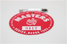 1963 Masters Tournament Series Badge #9117 - Jack Nicklaus' First Masters Win