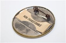 1975 Masters Tournament Working Press Badge - Jack Nicklaus Winner - John Derr Collection