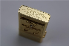 1960's Arnold Palmer 14K Gold Plated Florentine Jeweled Lighter - John Derr Collection