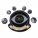 1967 Masters CBS Patch And Six (6) Buttons - Gay Brewer Winner - John Derr Collection