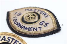 Two (2) Masters Tournament CBS Patches 1965-66 - John Derr Collection