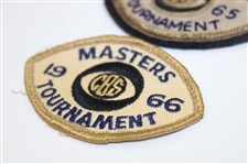 Two (2) Masters Tournament CBS Patches 1965-66 - John Derr Collection
