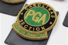 Four (4) PGA Carolinas Section Coat Crest - John Derr Collection