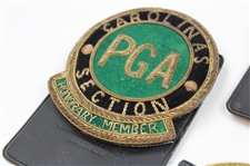 Four (4) PGA Carolinas Section Coat Crest - John Derr Collection