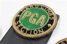 Four (4) PGA Carolinas Section Coat Crest - John Derr Collection