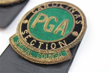 Four (4) PGA Carolinas Section Coat Crest - John Derr Collection