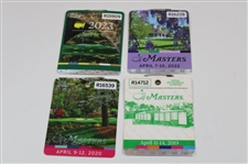 Fifteen (15) Masters Tournament SERIES Badges - 2008-2023 (No 2021) - John Derr Collection