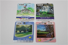 Fifteen (15) Masters Tournament SERIES Badges - 2008-2023 (No 2021) - John Derr Collection