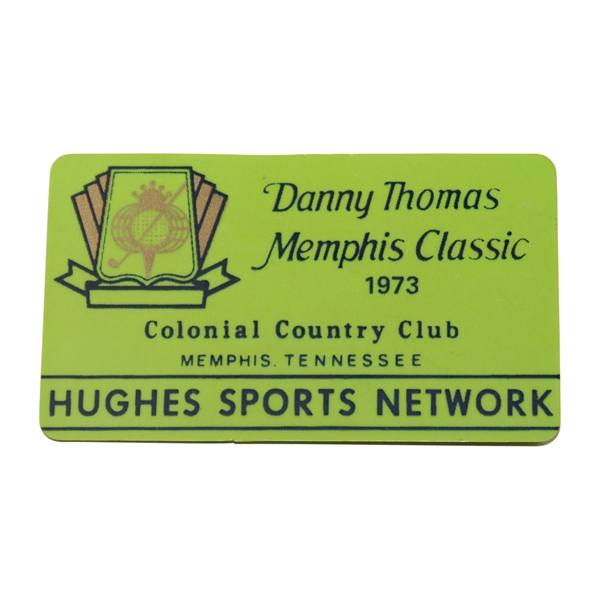 1973 Danny Thomas Memphis Classic at Colonial Country Club Media Badge - Jack Nicklaus Winner