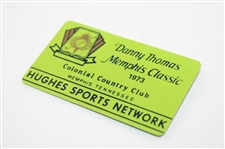1973 Danny Thomas Memphis Classic at Colonial Country Club Media Badge - Jack Nicklaus Winner