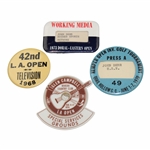 1960's-70's LA Open, Glen Campbell, Doral Eastern & Kemper Badges - John Derr Collection