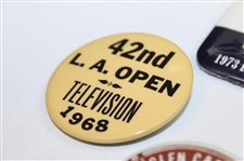 1960's-70's LA Open, Glen Campbell, Doral Eastern & Kemper Badges - John Derr Collection