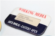 1960's-70's LA Open, Glen Campbell, Doral Eastern & Kemper Badges - John Derr Collection
