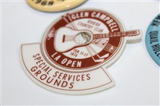 1960's-70's LA Open, Glen Campbell, Doral Eastern & Kemper Badges - John Derr Collection
