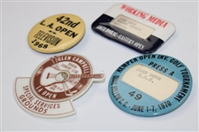 1960's-70's LA Open, Glen Campbell, Doral Eastern & Kemper Badges - John Derr Collection