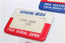 1960's-70's PGA National, Danny Thomas, Florida Citrus & Doral Badges - John Derr Collection