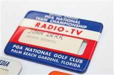 1960's-70's PGA National, Danny Thomas, Florida Citrus & Doral Badges - John Derr Collection