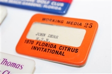 1960's-70's PGA National, Danny Thomas, Florida Citrus & Doral Badges - John Derr Collection