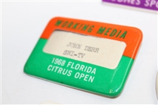 1970's-80's Danny Thomas, CPC Intl., Florida Citrus & Doral Badges - John Derr Collection