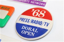 1970's-80's Danny Thomas, CPC Intl., Florida Citrus & Doral Badges - John Derr Collection