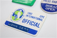 1970's-80's Danny Thomas, CPC Intl., Florida Citrus & Doral Badges - John Derr Collection