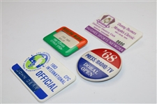 1970's-80's Danny Thomas, CPC Intl., Florida Citrus & Doral Badges - John Derr Collection