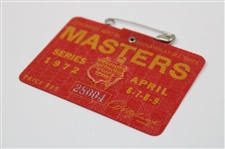 1972 Masters Tournament Series Badge #28004 - Jack Nicklaus Winner