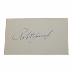 Bobby Jones Signed 3x5 Index Card JSA ALOA