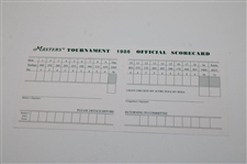 1986 Masters Tournament Official Scorecard