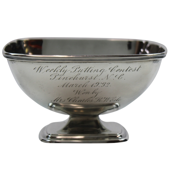 1932 Pinehurst Sterling Putting Contest Trophy