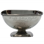 1932 Pinehurst Sterling Putting Contest Trophy
