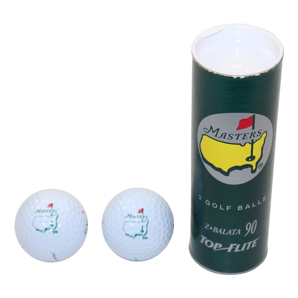 Masters Golf Ball Tube With 2 Masters Logo Golf Balls