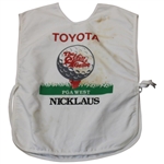 Jack Nicklaus Signed Skins Game Used 'NICKLAUS' Caddie Bib JSA ALOA
