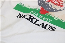 Jack Nicklaus Signed Skins Game Used 'NICKLAUS' Caddie Bib JSA ALOA