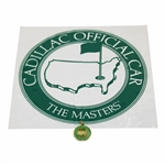 Gene Sarazens Personal Cadillac Official Car Masters Used Sticker & ID Pin - Sarazen Collection