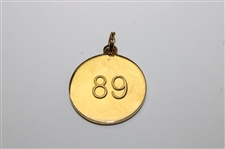 Gene Sarazen's Personal Cadillac Official Car Masters Used Sticker & ID Pin - Sarazen Collection