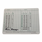 Gene Sarazen Signed Augusta National Golf Club Scorecard - Sarazen Collection JSA ALOA