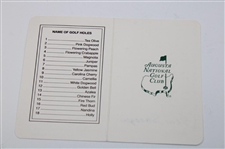 Gene Sarazen Signed Augusta National Golf Club Scorecard - Sarazen Collection JSA ALOA