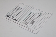 Gene Sarazen Signed Augusta National Golf Club Scorecard - Sarazen Collection JSA ALOA
