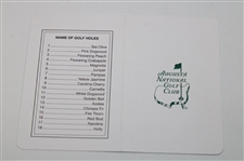 Gene Sarazen Signed Augusta National Golf Club Scorecard - Sarazen Collection JSA ALOA