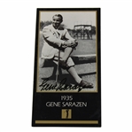 Gene Sarazen Signed 1935 Champions Of Golf The Masters Collection Card - Sarazen Collection JSA ALOA