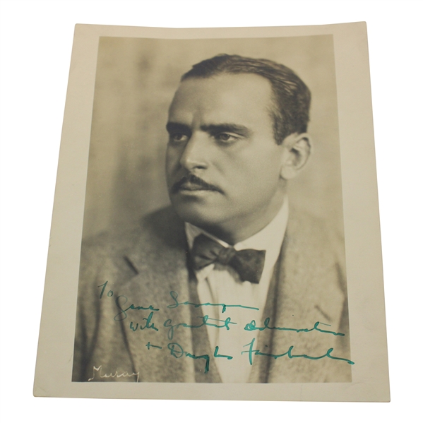 Gene Sarazens Personal Douglas Fairbanks Zorro Signed Photo - Sarazen Collection JSA ALOA