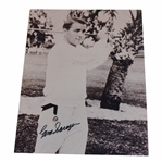 Gene Sarazen Signed Early Post Swing Photo - Sarazen Collection JSA ALOA