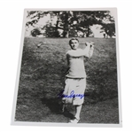 Gene Sarazen Signed 1922 Post Swing Photo - Sarazen Collection JSA ALOA