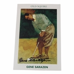 Gene Sarazen Signed Mueller Enterprises Old Squire Golf Card - Sarazen Collection JSA ALOA