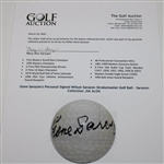 Gene Sarazen's Personal Signed Wilson Sarazen Strokemaster Golf Ball - Sarazen Collection JSA ALOA