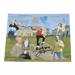 Jack Nicklaus Signed Open Championship Collage Photo JSA ALOA