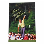 Jack Nicklaus Signed Masters Raised Putter Photo Personalized 'To Adrian' JSA ALOA